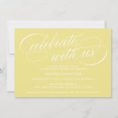 2025年エレガント写真卒業のスクリプトクラス 招待状 (裏面)