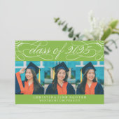 2025年エレガント写真卒業のスクリプトクラス 招待状 (スタンド正面)