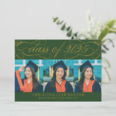 2025年エレガント写真卒業のスクリプトクラス 招待状 (スタンド正面)