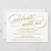 2025年エレガント写真卒業のスクリプトクラス 招待状 (裏面)