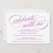 2025年エレガント写真卒業のスクリプトクラス 招待状 (裏面)