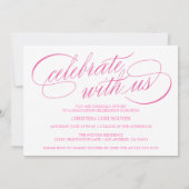 2025年エレガント写真卒業のスクリプトクラス 招待状 (裏面)