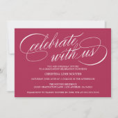 2025年エレガント写真卒業のスクリプトクラス 招待状 (裏面)