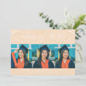 2025年エレガント写真卒業のスクリプトクラス 招待状 (スタンド正面)