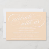 2025年エレガント写真卒業のスクリプトクラス 招待状 (裏面)