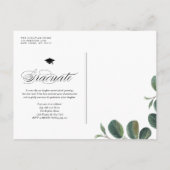 2025年エレガント写真卒業のスクリプトクラス 案内ポストカード (裏面)