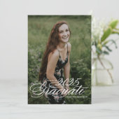 2025年エレガント写真卒業のスクリプトクラス 案内状 (スタンド正面)