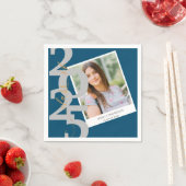 2025年エレガント写真卒業パーティーのクラス スタンダードカクテルナプキン (インサイチュ)