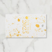 2025年エレガント初めのお祝いラベル ギフトタグ (正面 (横))