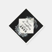2025年エレガント卒業パーティー植物学級 スタンダードカクテルナプキン (角)