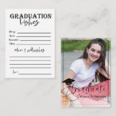 2025年エレガント卒業フォトクラス アドバイスカード (正面/裏面)