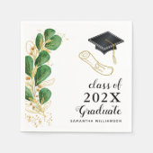 2025年エレガント卒業フローラ緑化教室 スタンダードカクテルナプキン (正面)