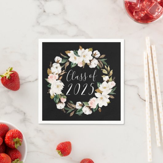 2025年エレガント卒業マグノリアス学級 スタンダードカクテルナプキン (インサイチュ)