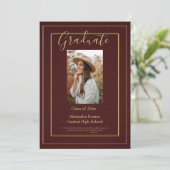 2025年エレガント卒業党正統招待状 案内状 (スタンド正面)