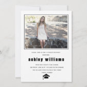 2025年エレガント卒業写真のGRADクラス 招待状 (裏面)