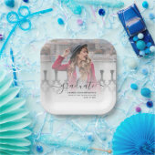 2025年エレガント卒業記念スクリプト卒業パーティー ペーパープレート (パーティー)