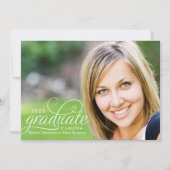 2025年エレガント台本写真卒業 招待状 (正面)