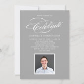 2025年エレガント石板写真卒業パーティーのクラス 招待状 (裏面)