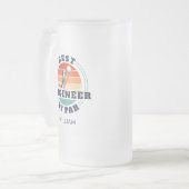 2025年エンジニ最高のアー卒業カスタム フロストグラスビールジョッキ (正面左)