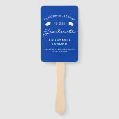 2025年オリジナル写真 青白 卒業式 ハンドファン (正面)