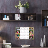 2025年オリジナル家族写真コラージュカレンダー ポスター