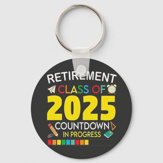2025年カウントダウン処理中の除・売却クラス キーホルダー (正面)
