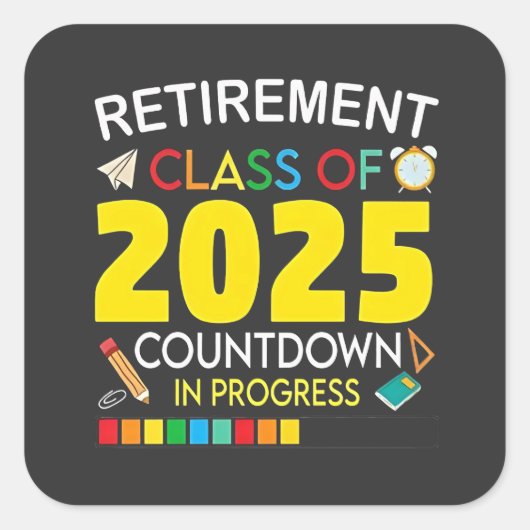 2025年カウントダウン処理中の除・売却クラス スクエアシール (正面)