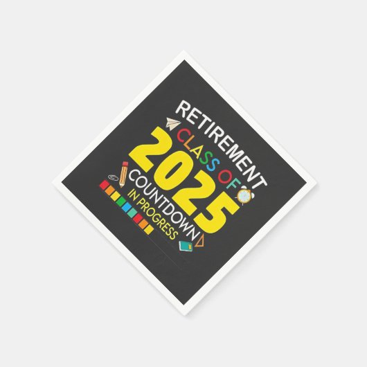 2025年カウントダウン処理中の除・売却クラス スタンダードカクテルナプキン (角)