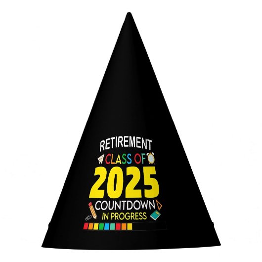 2025年カウントダウン処理中の除・売却クラス パーティーハット (正面)