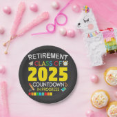 2025年カウントダウン処理中の除・売却クラス ペーパープレート (パーティー)
