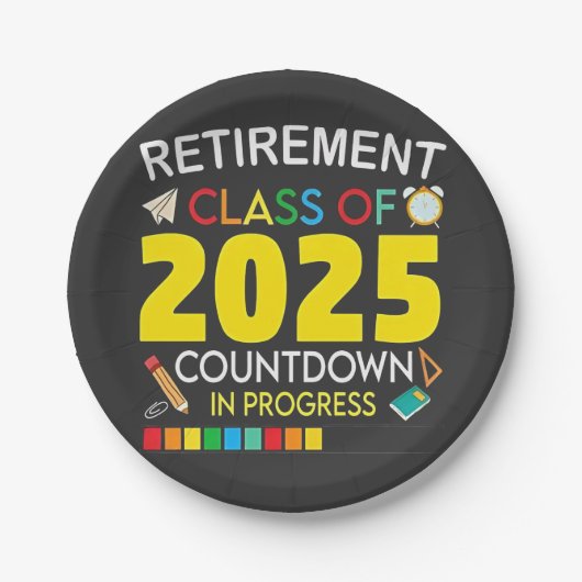 2025年カウントダウン処理中の除・売却クラス ペーパープレート (正面)