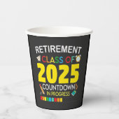 2025年カウントダウン処理中の除・売却クラス 紙コップ (正面)
