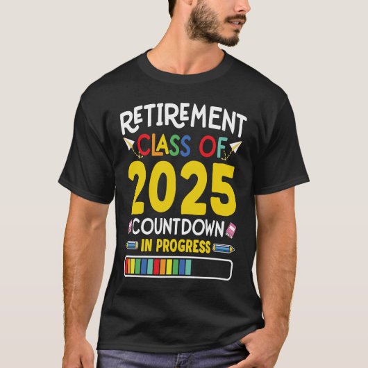 2025年カウントダウン進行中のお茶の引退クラス Tシャツ (正面)