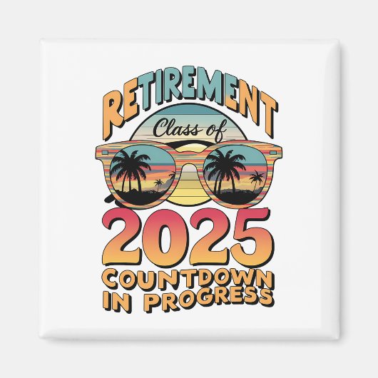 2025年カウントダウン進行中の除・売却クラス マグネット (正面)