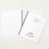 2025年カスタムのミニマルなビジネス企業のロゴ プランナー手帳 (ディスプレー)