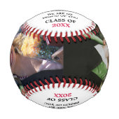 2025年カスタムの卒業写真クラス | レッド 野球ボール (正面)