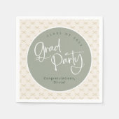 2025年カスタムの金ゴールドクラスパーティー スタンダードカクテルナプキン (正面)