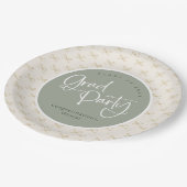 2025年カスタムの金ゴールドクラスパーティー ペーパープレート (アングル)