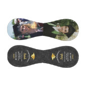 2025年カスタムブラック&金ゴールドの卒業写真クラス 野球ボール (パネル)