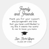 2025年カスタム上級生の卒業党のお気に入り ラウンドシール (正面)