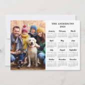 2025年カスタム写真シンプル家族12ヶ月カレンダー シーズンカード (正面)
