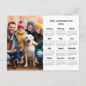 2025年カスタム写真シンプル家族12ヶ月カレンダー シーズンポストカード (正面)