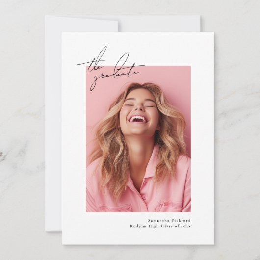 2025年カスタム卒数々の院写真専門学校 案内状 (正面)