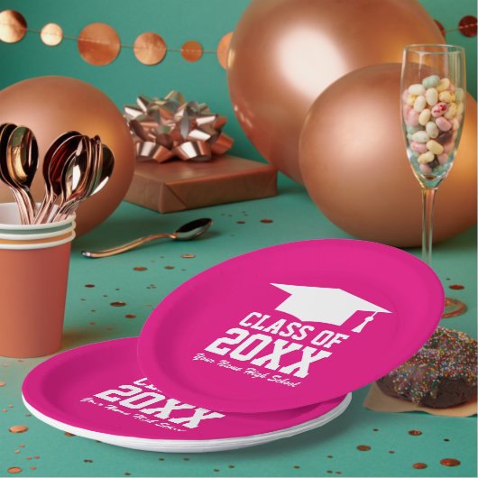2025年カスタム卒業パーティーの大きなクラス ペーパープレート (複数)