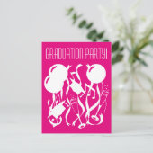 2025年カスタム卒業パーティー招待用はがき インビテーションポストカード (スタンド正面)