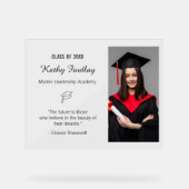 2025年カスタム卒業生の新しいギフトの卒業クラス アクリルサイン (正面)