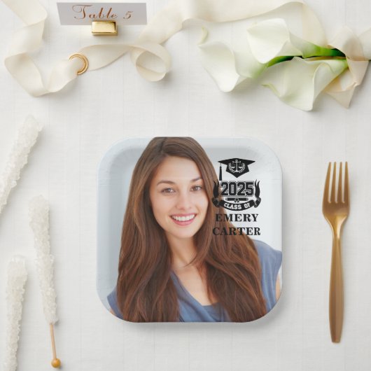 2025年カスタム大学院写真弁護士法科大学院 ペーパープレート (ウェディング)