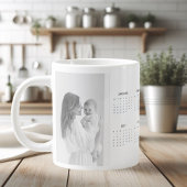 2025年カスタム犬カレンダーのマグカップ家族の写真 ジャンボコーヒーマグカップ