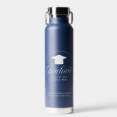 2025年カスタム記念の青の卒業生クラス ウォーターボトル (正面)