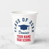 2025年カスタム高校卒業パーティーのクラス 紙コップ (正面)